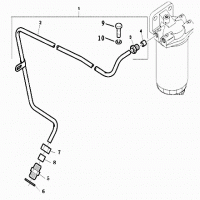 Трубопровод от топливного фильтра к топливному насосу